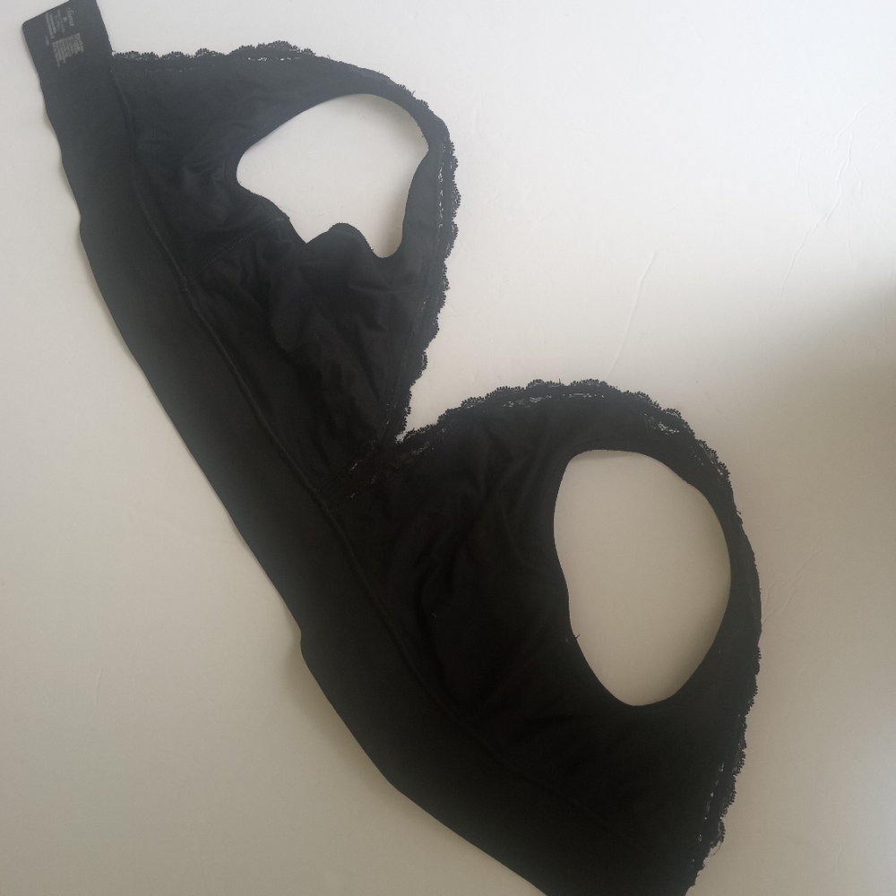 SOMA Embraceable Full Coverage Wireless Bra In Black | XL - Picture 3 of 5